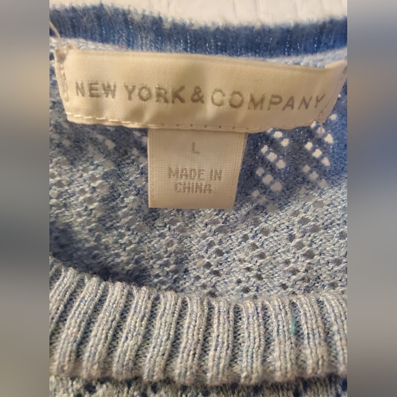 New York & Company light blue sweater - Picture 3 of 6